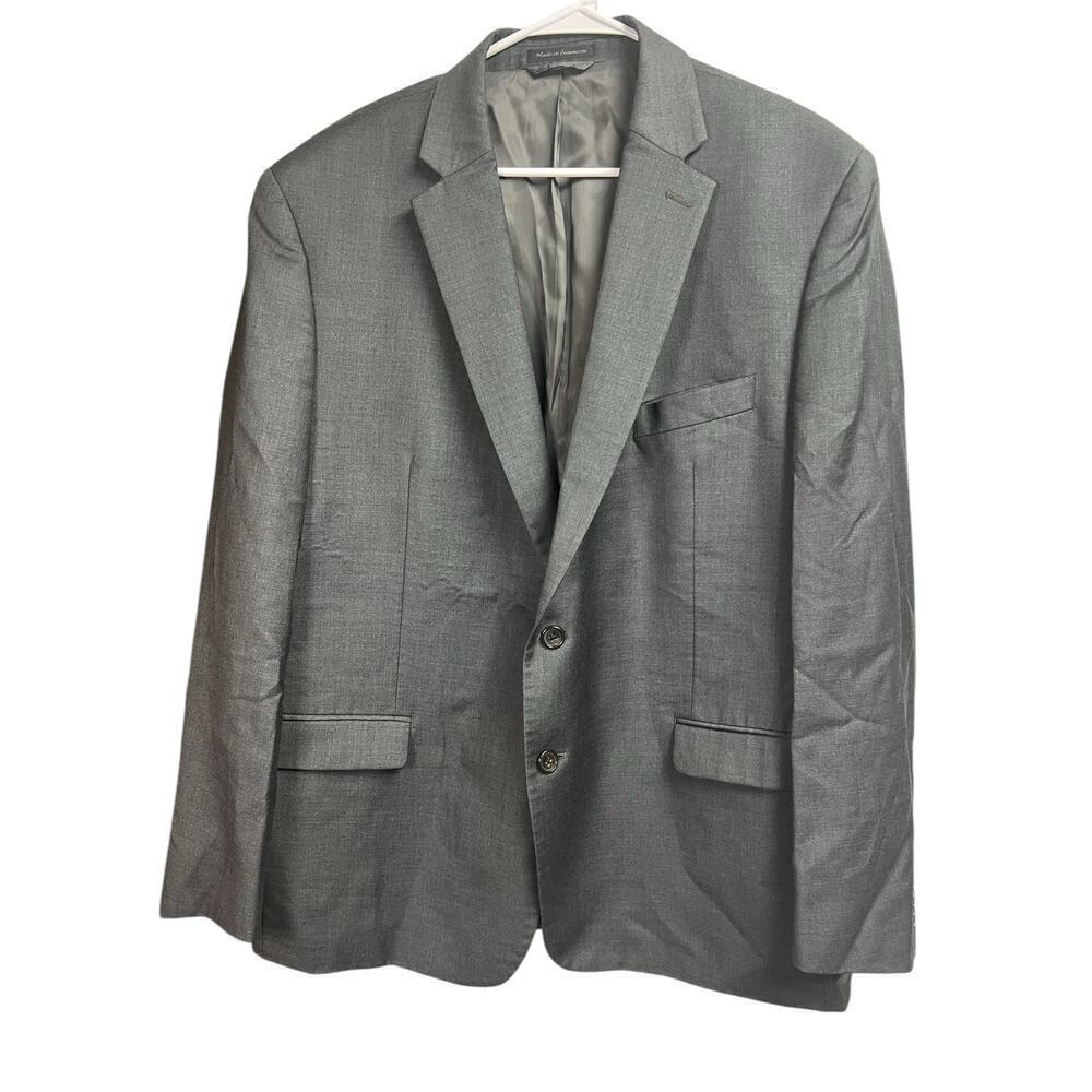 Lauren Ralph Lauren Men's Dark Gray Blazer Wool Natural Stretch 46R